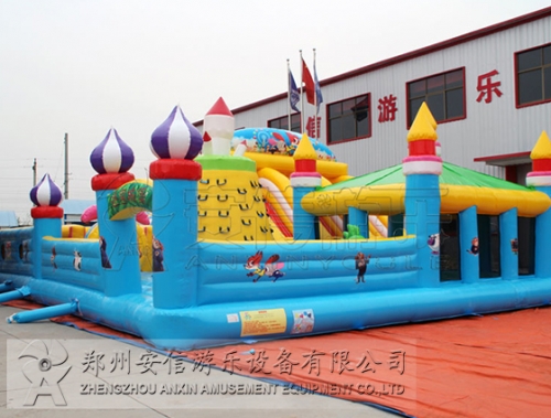 大型陸地充氣迷宮城堡