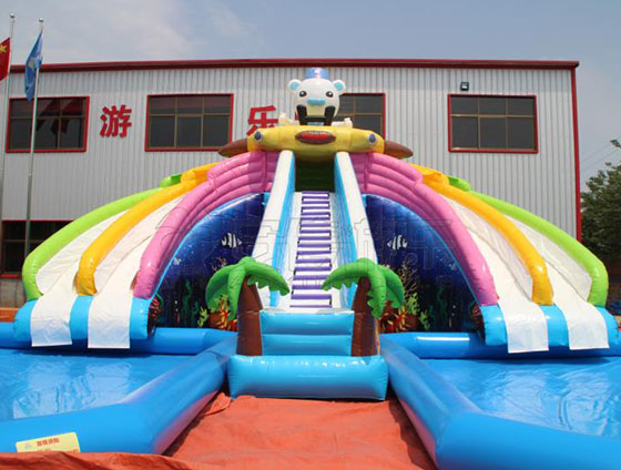  充氣兒童城堡滑梯